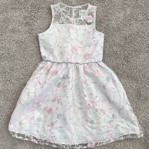 Rare Editions Pastel Floral Kids Dress